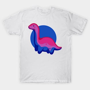 Bisexual Long Neck Dino Dinosaur T-Shirt